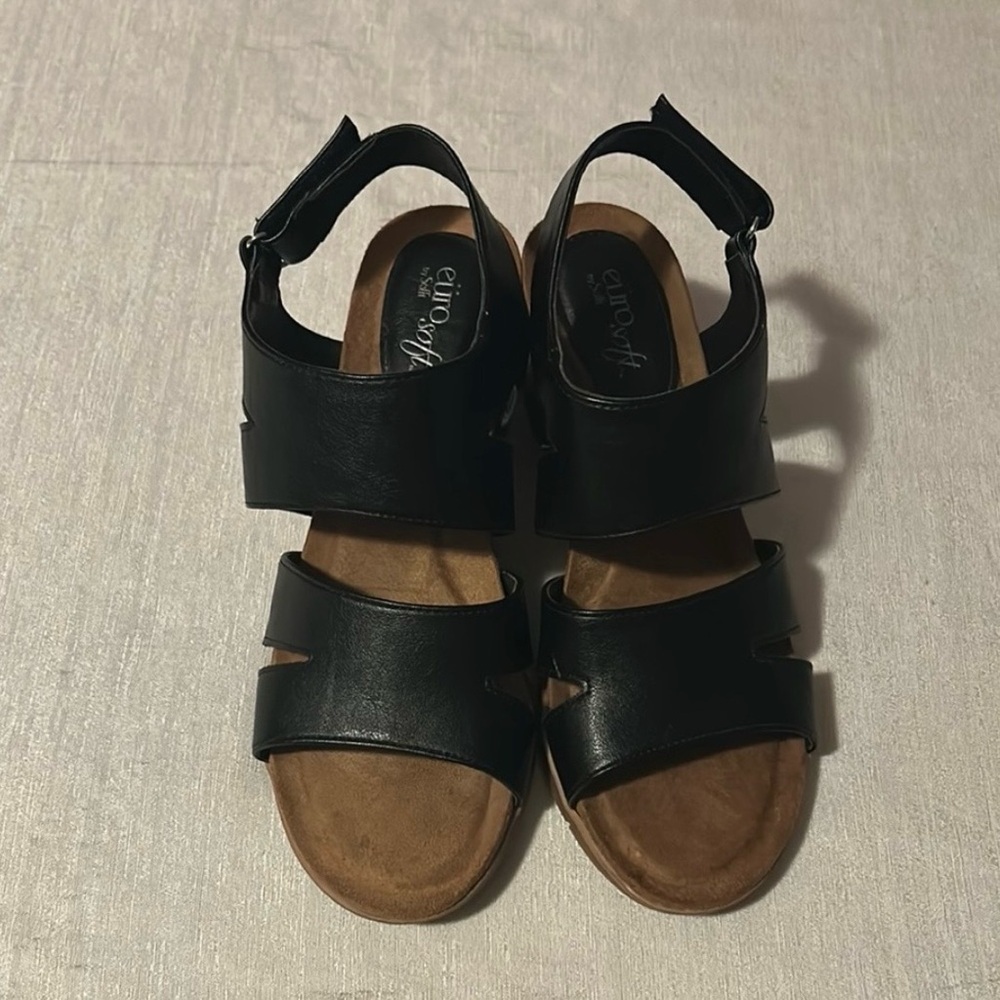 Euro Sofft Black Strappy Sandals